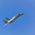 Low pass by an F-15 Fighter Aircraft
